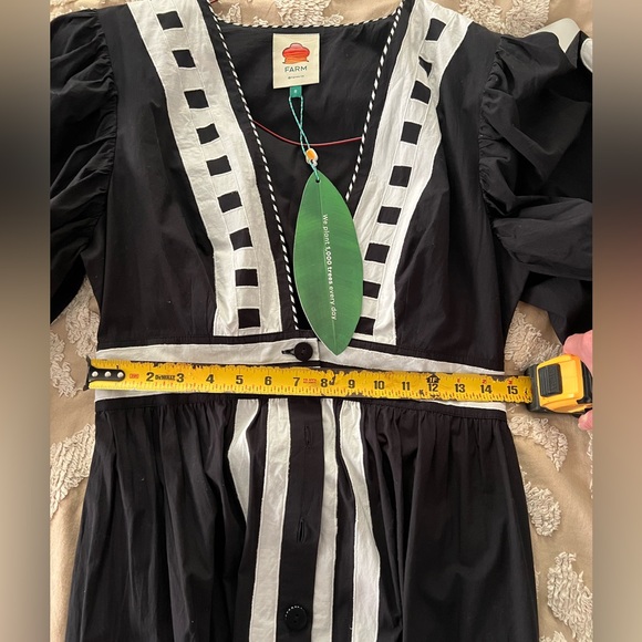 Farm Rio Black Nature Buttoned Maxi Dress - Picture 12 of 12